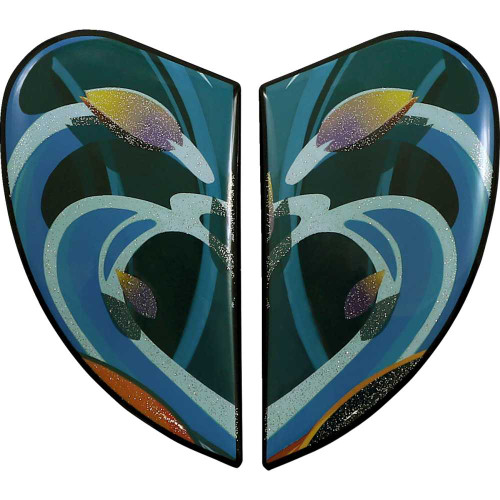 ICON 0133-1355 Icon Airframe Pro Side Plates - Koi - Blue