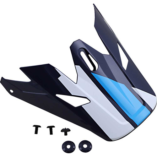 Z1R 0132-1394 Z1R Rise Visor - Evac - Gloss Blue/White