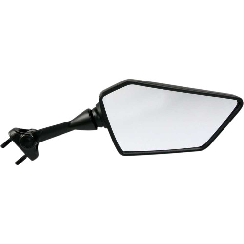 EMGO 2043091 Emgo Mirror - Side View - Polygon - Black - Right 20-43091