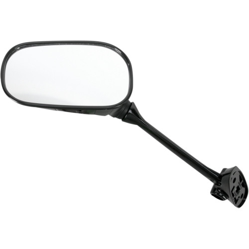 Emgo Mirror - Side View - Oval - Black - Left 20-97212