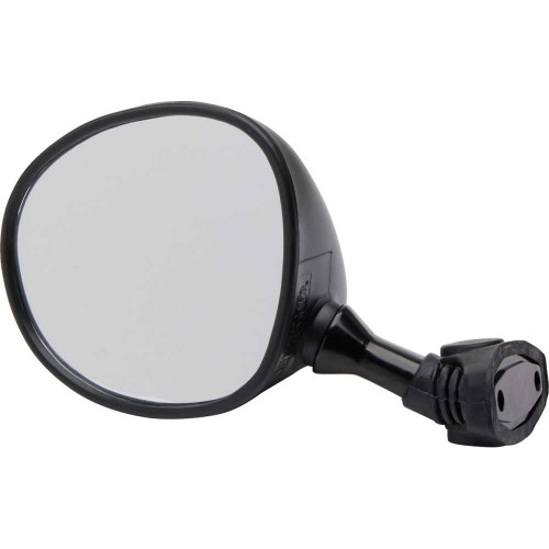 EMGO 2086882 Mirror - Side View - Round - Black - Left 20-86882