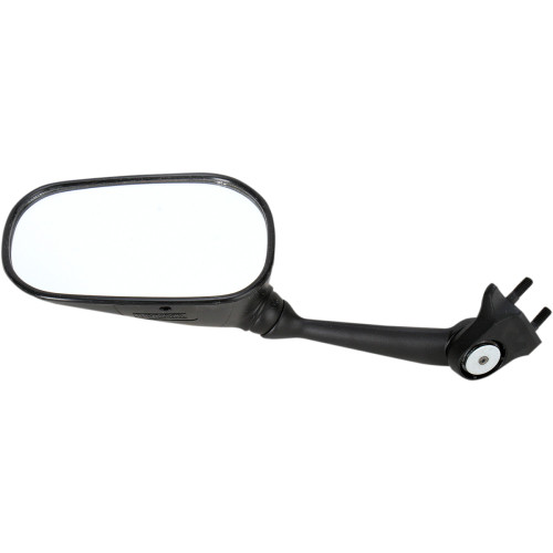 Emgo Mirror - Side View - Oval - Black - Left 20-57902