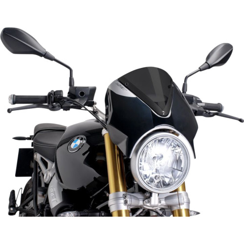 Puig Hi-Tech Parts New Generation Windscreen - 11-3/4" - Dark Smoke - R9 7012F