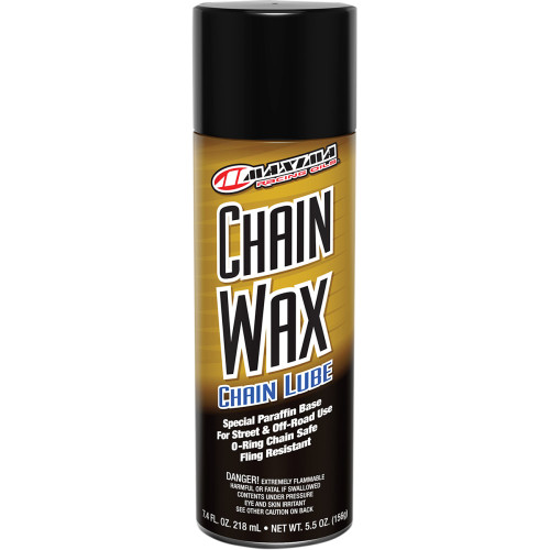 Maxima Racing Oil Chain Wax Lube - 5.5 Oz. Net Wt. - Aerosol 74908