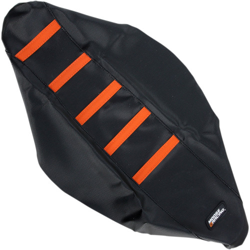 Moose Racing Ribbed Seat Cover - Black Cover/Orange Ribs - Ktm Ktm15011-336Rt
