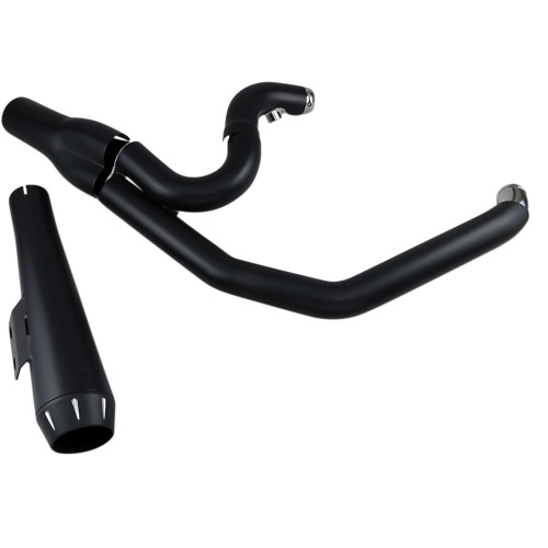 Bassani Xhaust 2:1 Exhaust - Black - Megaphone - Short - '91-'05 Fxd 13322R Bassani Xhaust 2:1 Exhaust - Black - Megaphone - Short - '91-'05 Fxd 13322R