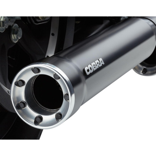 Cobra 3" Rpt Mufflers - Black - '04-'13 Xl 6080Rb