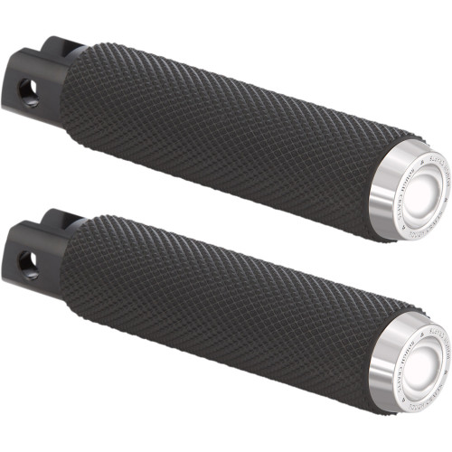 Rough Crafts Driver Pegs - Chrome - Knurled Rc-400-005