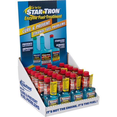 Star Tron Enzyme Fuel Treatment - 8 U.S. Fl Oz. Each - 24 Pack With Display 14625