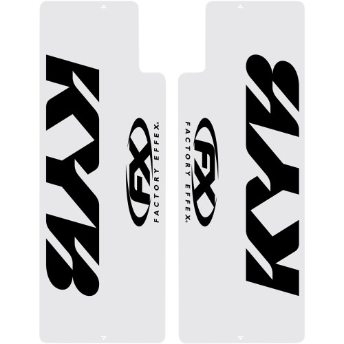 Factory Effex Fork Shield Decal - Upper - Kayaba - Black 10-38002