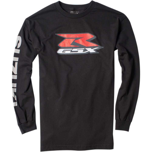 FACTORY EFFEX 1787412 Factory Effex Suzuki Gsx-R Long-Sleeve T-Shirt - Black - Medium 17-87412