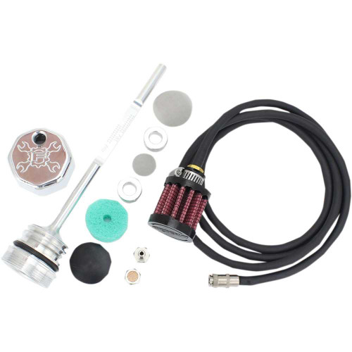 FEULING OIL PUMP CORP. 3087 Feuling Oil Pump Corp. Vented Dipstick - Polished - M8 Touring/Trike 3087