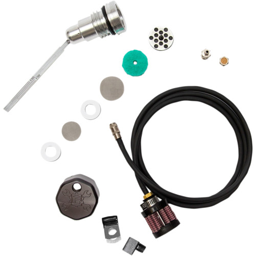 Feuling Oil Pump Corp. Vented Dipstick - Black - Dyna 3090