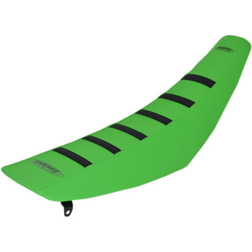 Sdg 6-Ribbed Seat Cover - Black Ribs/Green Top/Green Sides 95936Kgg