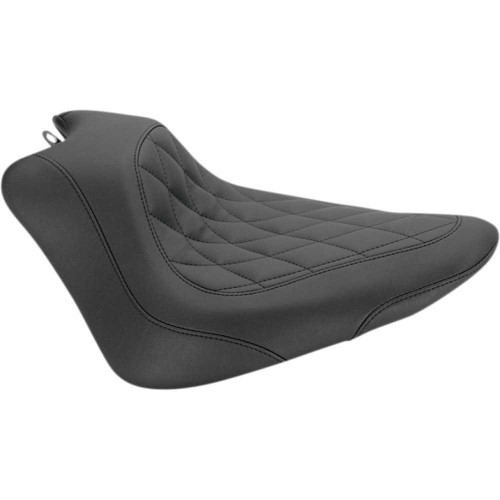 MUSTANG 76762 Mustang Seat - Wide Tripper Solo - Without Backrest - Diamond - Black 76762