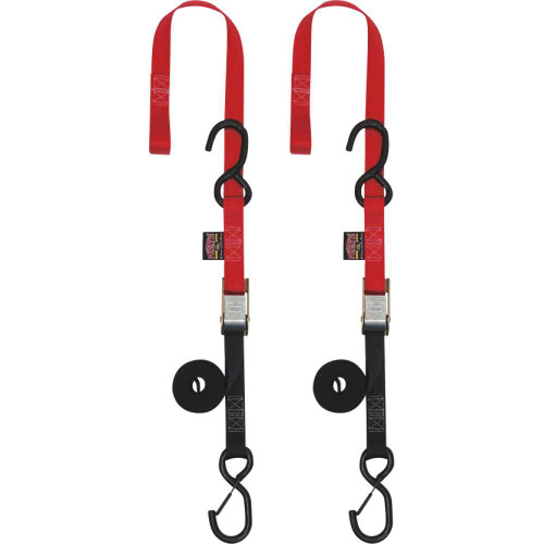 POWERTYE MFG. 23621SR Powertye Mfg. Cam Buckle - Sewn-In Soft-Tye - 1" X 5-1/2' - Red 23621-Sr