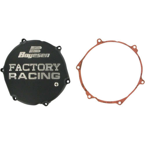 BOYESEN CC12B Boyesen Clutch Cover - Black - Kawasaki Cc12B