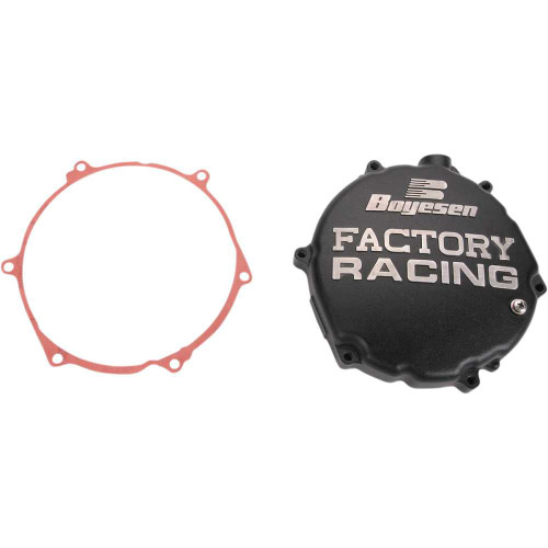 BOYESEN CC12CB Boyesen Clutch Cover - Black - Kawasaki/Suzuki Cc-12Cb