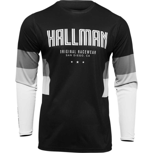 THOR 2910-6599 Thor Hallman Differ Draft Jersey - Black/White - Large
