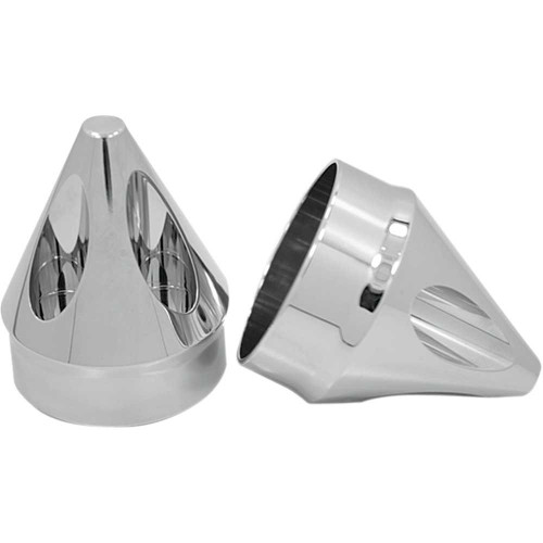 AVON GRIPS AXLSPKCH Avon Grips Front Axle Nut Cover - Chrome - Spike - 1" Axl-Spk-Ch