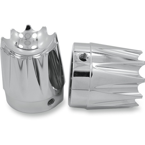 Avon Grips Front Axle Nut Cover - Chrome - Excalibur - 1" Axl-Ex-Ch