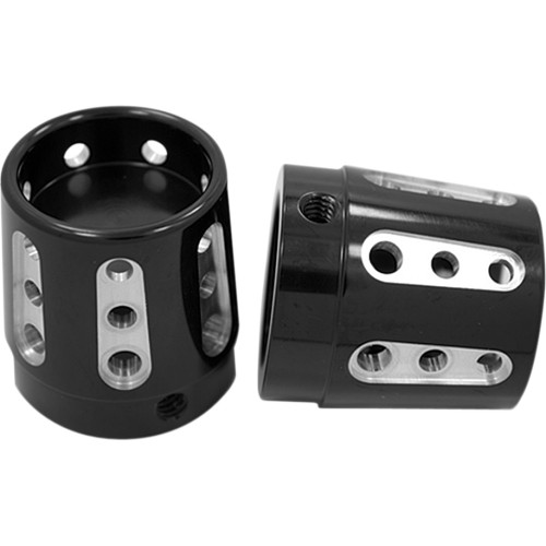 Avon Grips Front Axle Nut Cover - Black - Gatlin - 1" Axl-Gat-Ano