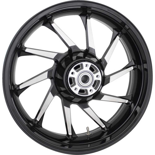 COASTAL MOTO 3DHUR185BC Coastal Moto Wheel - Hurricane 3D - Rear - Single Disc/Without Abs - Black - 18X5.5 - '09+ Fl 3D-Hur185Bc