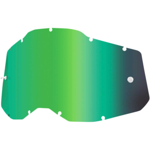 100% 5907800003 100% Accuri 2/Racecraft 2/Strata 2 Lens - Green Mirror 59078-00003