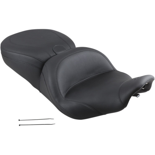 Mustang Lowdown Seat With Driver Backrest - Plain - Flhr '97-'07 79672