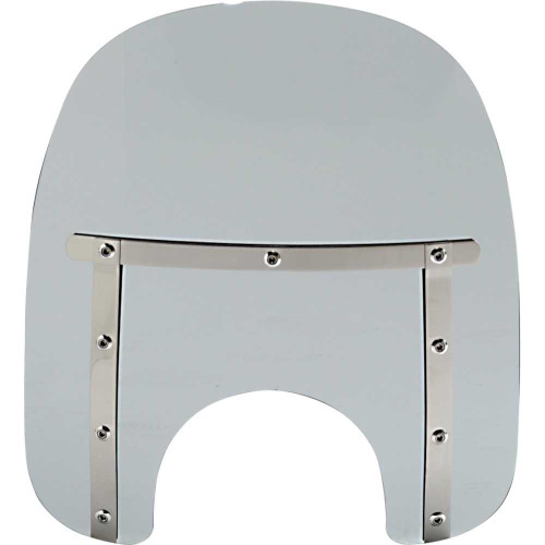 MEMPHIS SHADES MEM41112 Memphis Shades Memphis Slim Windshield - 15" - 7" Headlight Cutout - Black Smoke Mem41112