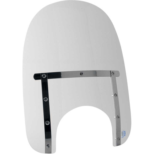 MEMPHIS SHADES MEM4220 Memphis Shades Memphis Slim Windshield - 17" - 9" Headlight Cut - Clear Mem4220