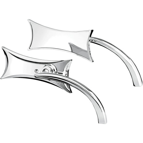 Arlen Ness Mirror - Micro - Four-Point - Side View - Rectangle - Chrome - Left 13-416