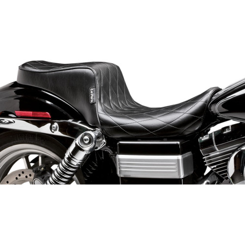 Le Pera Cherokee Seat - Diamond Pleated - Black - Fxdwg '96-'03 Ln-023Dm