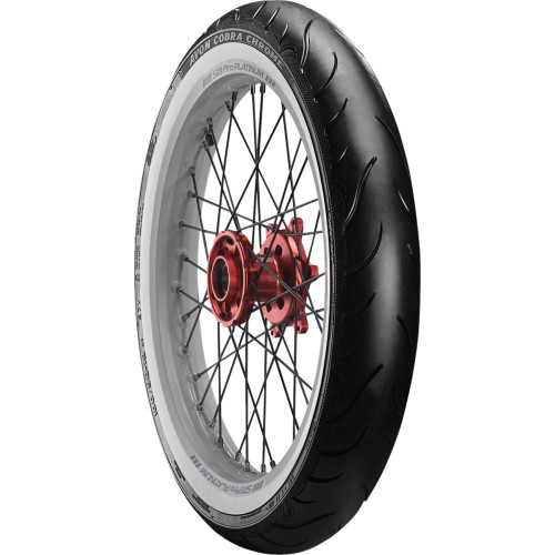 Avon Tire - Cobra Chrome Av91 - Front - 120/70-21 - Wide Whitewall - 68V 638157 Avon Tire - Cobra Chrome Av91 - Front - 120/70-21 - Wide Whitewall - 68V 638157