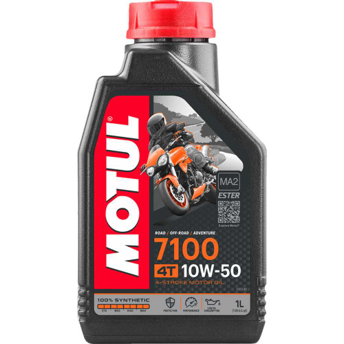MOTUL 104097 Motul 7100 4T Synthetic Oil - 10W-50 - 1L 104097
