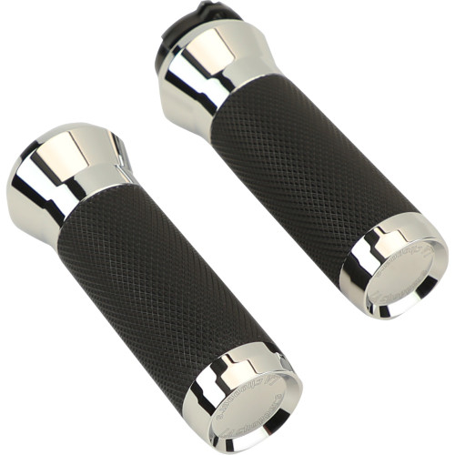 La Choppers Grips - Cable - Chrome La-7492-01 La Choppers Grips - Cable - Chrome La-7492-01