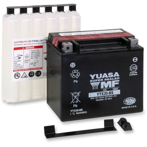 Yuasa Agm Battery - Ytx-20Bs - .93 L Yuam32Rbs Yuasa Agm Battery - Ytx-20Bs - .93 L Yuam32Rbs
