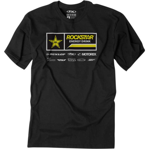 FACTORY EFFEX 2487624 Factory Effex Rockstar 21 Racewear T-Shirt - Black - Large 24-87624