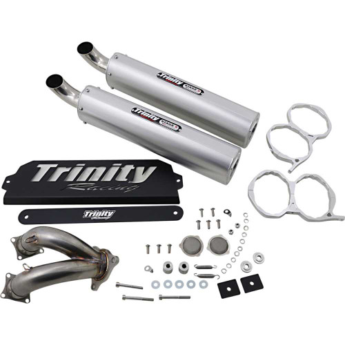 TRINITY RACING TR4173S Trinity Racing Stage 5 Slip-On Mufflers - Brushed Tr-4173S
