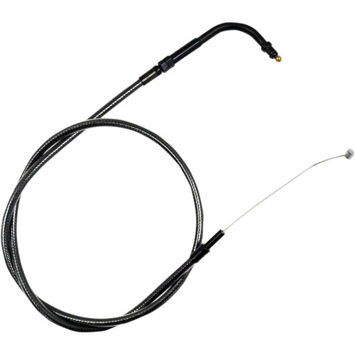 LA CHOPPERS LA8005TH19M La Choppers Midnight Braided Handlebar Throttle Cable - 18" - 20" La-8005Th19M