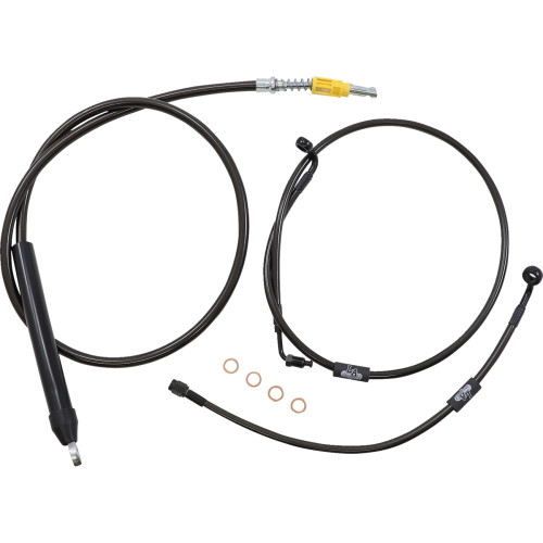 La Choppers Handlebar Cable/Brake Line Kit - 18" - 20" Ape Hanger Handlebars - Midnight La-8155Kt-19M La Choppers Handlebar Cable/Brake Line Kit - 18" - 20" Ape Hanger Handlebars - Midnight La-8155Kt-19M