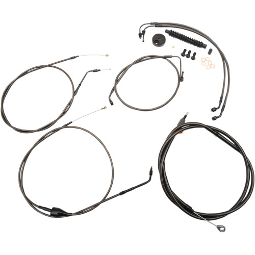 La Choppers Handlebar Cable/Brake Line Kit - 15" - 17" Ape Hanger Handlebars - Midnight La-8005Kt-16M La Choppers Handlebar Cable/Brake Line Kit - 15" - 17" Ape Hanger Handlebars - Midnight La-8005Kt-16M