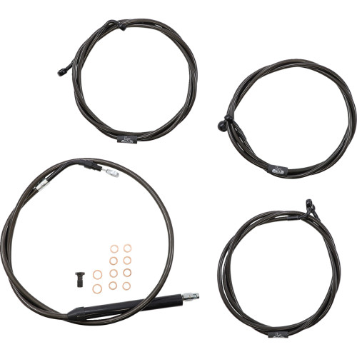 La Choppers Handlebar Cable/Brake Line Kit - 15" - 17" Ape Hanger Handlebars - Midnight La-8056Kt-16M La Choppers Handlebar Cable/Brake Line Kit - 15" - 17" Ape Hanger Handlebars - Midnight La-8056Kt-16M