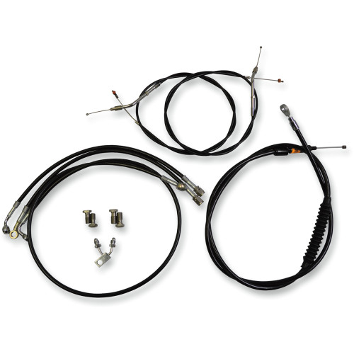La Choppers Handlebar Cable/Brake Line Kit - 12" - 14" Ape Hanger Handlebars - Black La-8150Kt-13B La Choppers Handlebar Cable/Brake Line Kit - 12" - 14" Ape Hanger Handlebars - Black La-8150Kt-13B