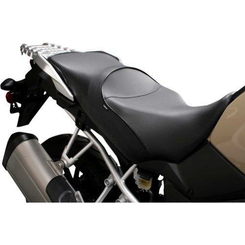 SARGENT WS62519 Sargent World Sport Performance Seat - Black - Carbon Fx - Regular - V-Strom 1000 '14-'19 Ws-625-19