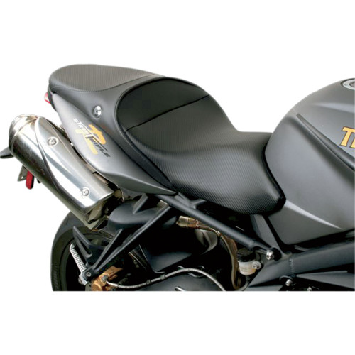 Sargent World Sport Performance Seat - Black - Carbon Fx - Triumph '08-'12 Ws-603-19