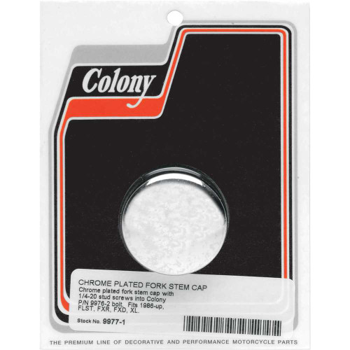 COLONY 99771 Colony Cap - Stem Bolt - Chrome 9977-1