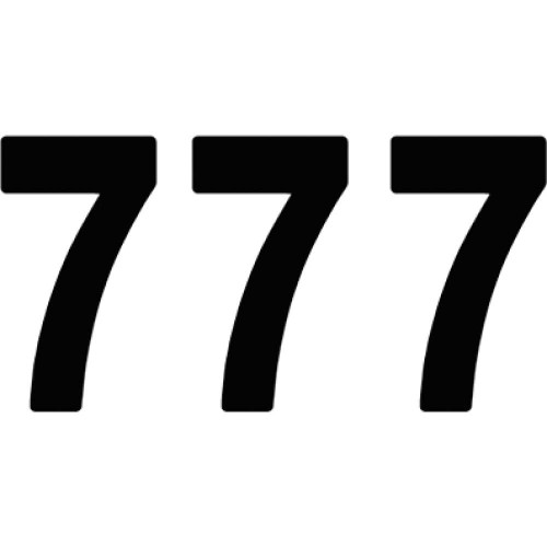 FACTORY EFFEX 042577 Factory Effex Mini Pro Number 7 - Black - 4" 04-2577