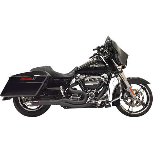 Bassani Xhaust 2:1 Exhaust - Black 1F88B