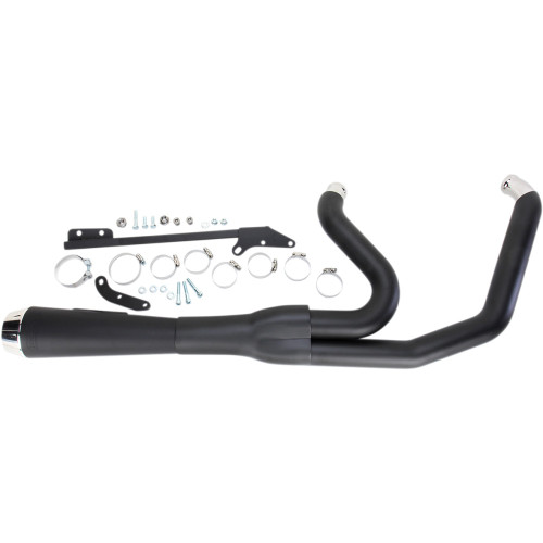 Bassani Xhaust Road Rage Exhaust - Black - Short - '06-'17 Fxd 13122J